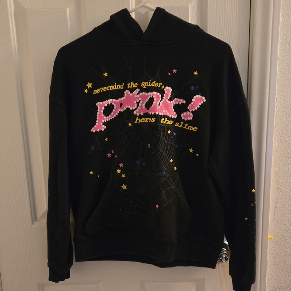 Black Hoodie with Graphic Design - Picture 3 of 5